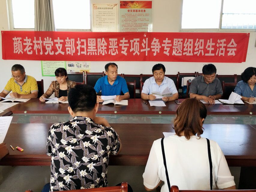 王庆刚书记给大家传达“扫黑除恶”各级文件
